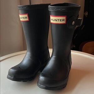 Hunter Junior Original Black Waterproof Boots